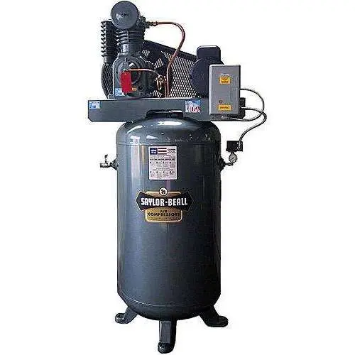 Saylor Beall 5Hp Vertical Electric Air Compressor With Starter — Freight Included 1