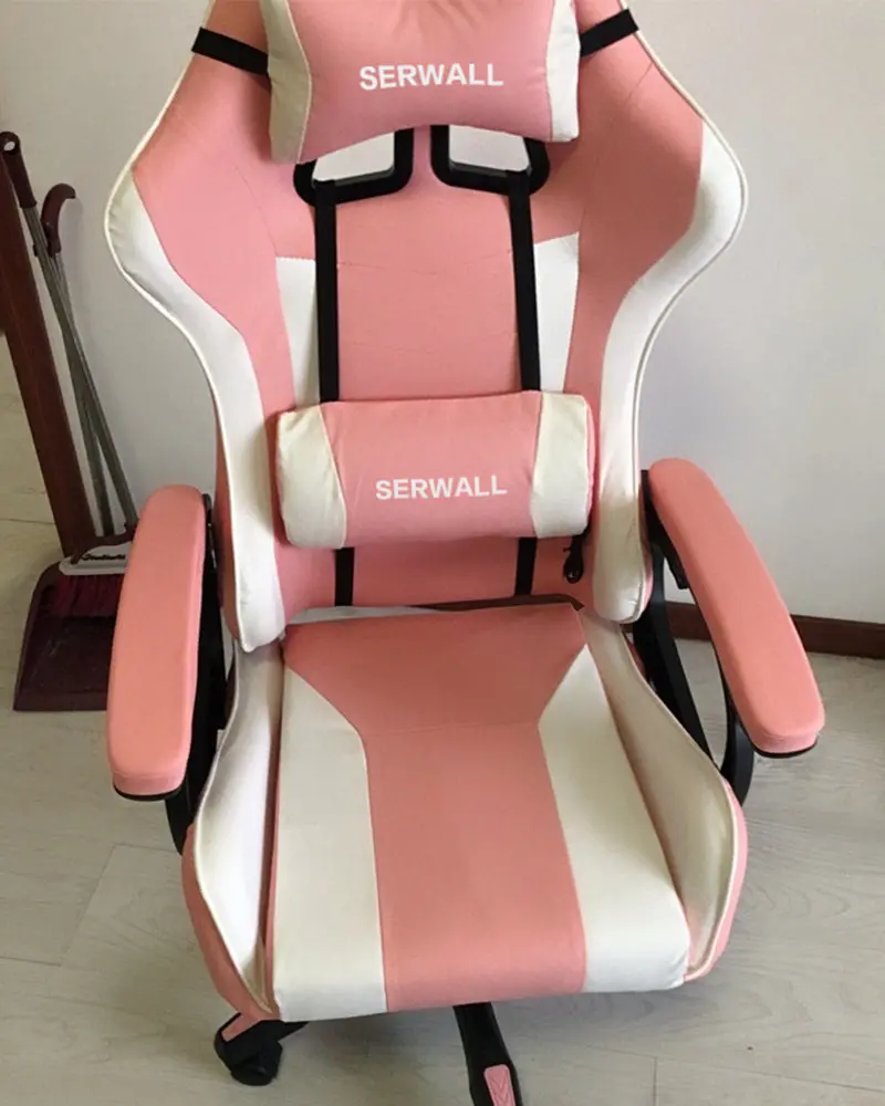Serwall Ergonomic Gaming Recliner – Height-Adjustable Racing Chair With Headrest, Lumbar Support & Pu Leather Upholstery 1