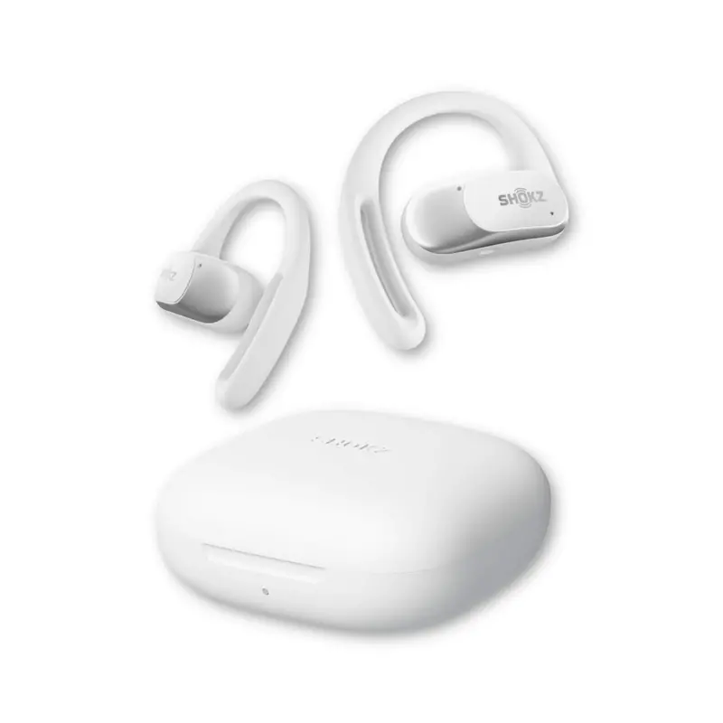 Shokz Openfit Air Open-Ear Bluetooth Headphones – Pure White 1