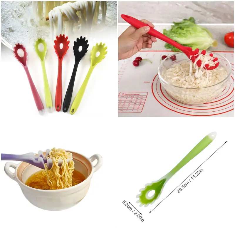 Silicone Pasta Serving Spoon – Noodle & Spaghetti Lift Tool 1