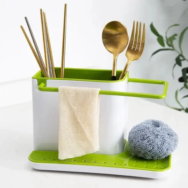 Sink-Mounted Kitchen Utensil Holder For Easy Access 1