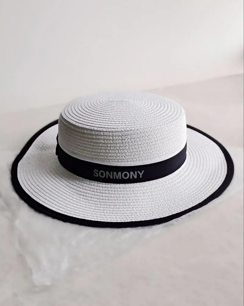 Sonmony Woven Straw Fedora Sun Hat For Women – Lightweight Beach & Outdoor Summer Fedora 1