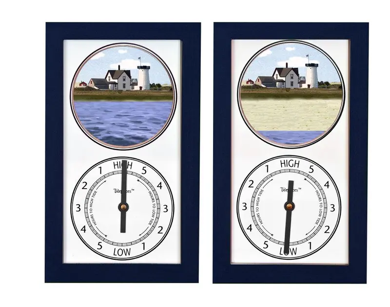 Stage Harbor Light Nautical Tide Clock With Real-Time Display 1