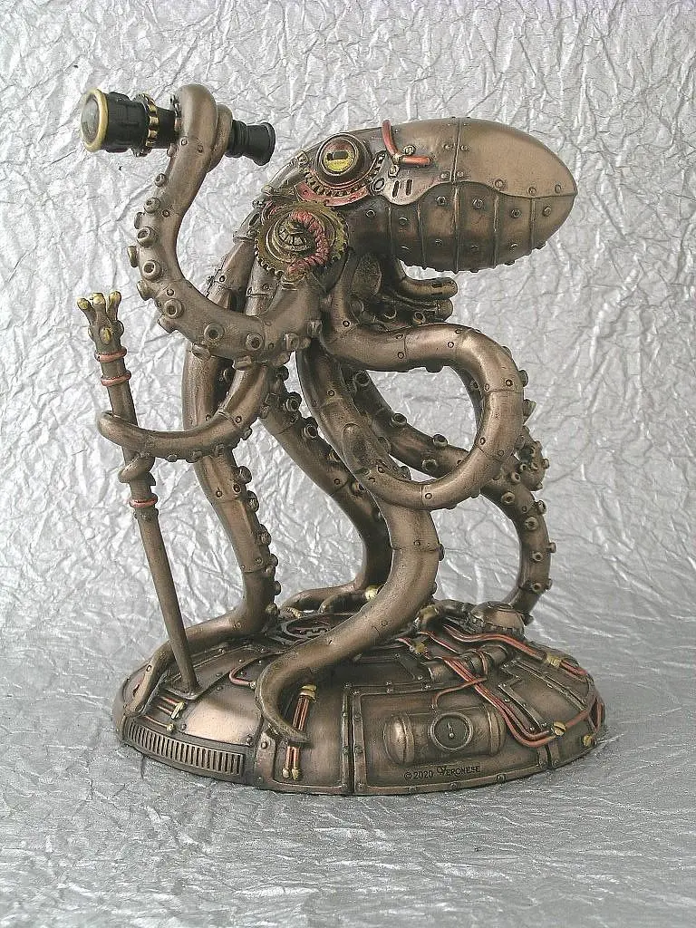 Steampunk-Inspired Octopus Explorer Figurine 1