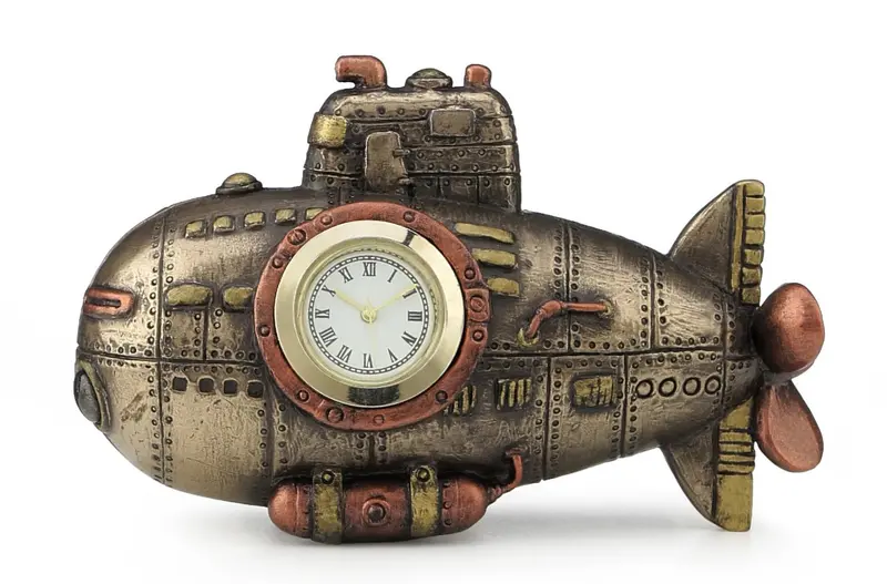 Steampunk-Inspired Submarine Wall Clock 1