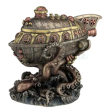 Steampunk Octopus Submarine Keepsake Box 1