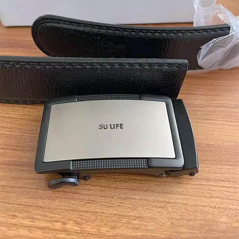 Su Life Adjustable Metal Belt Buckle – Sleek Plaque-Style Design For Men 1