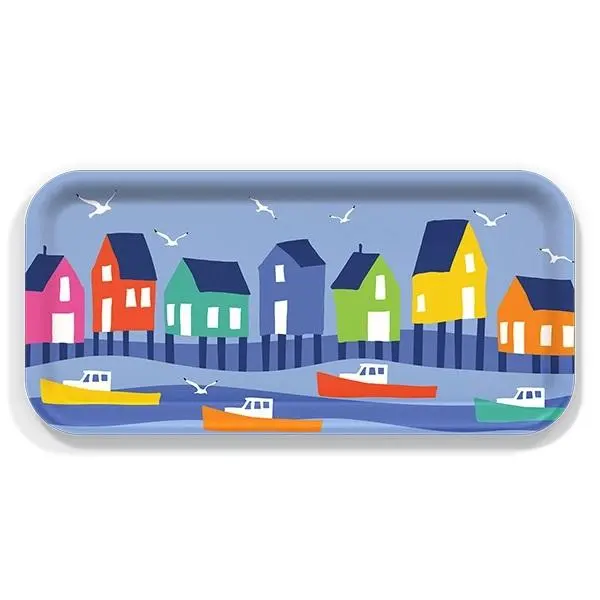 Summer Cottages Illustrated Serving Tray 1