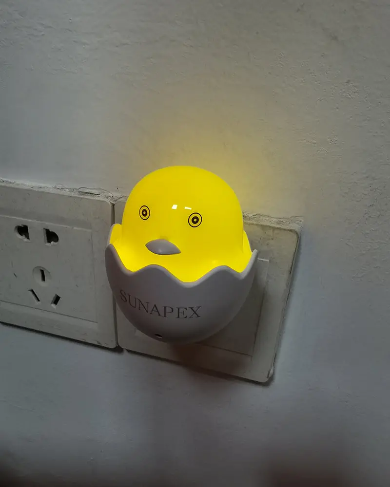 Sunapex Plug-In Chick-Shaped Led Night Light – Warm Yellow Glow For Kids & Adults 1