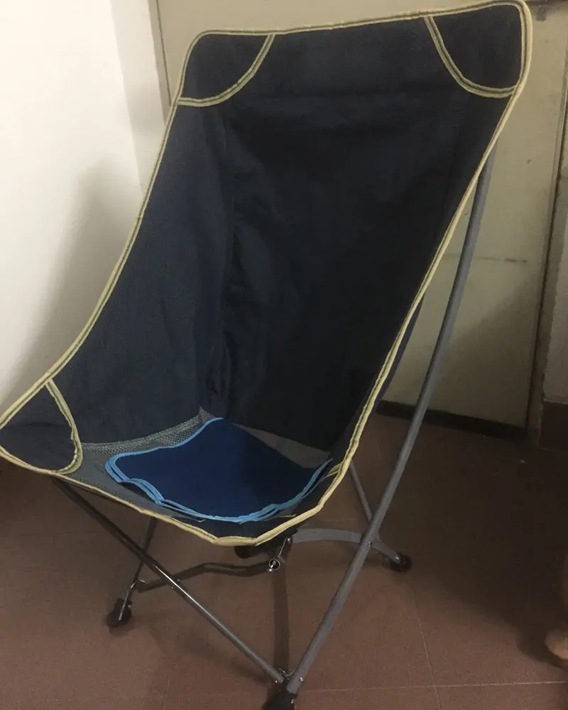 Thousandwds Portable Mesh-Back Beach Chair – Low-Profile Folding Outdoor Seat For Camping & Lawn Use 1