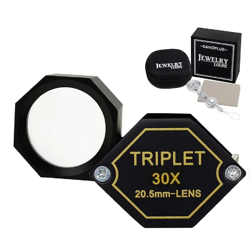 Triplet Loupe With 30X Magnification For High-Resolution Inspection 1