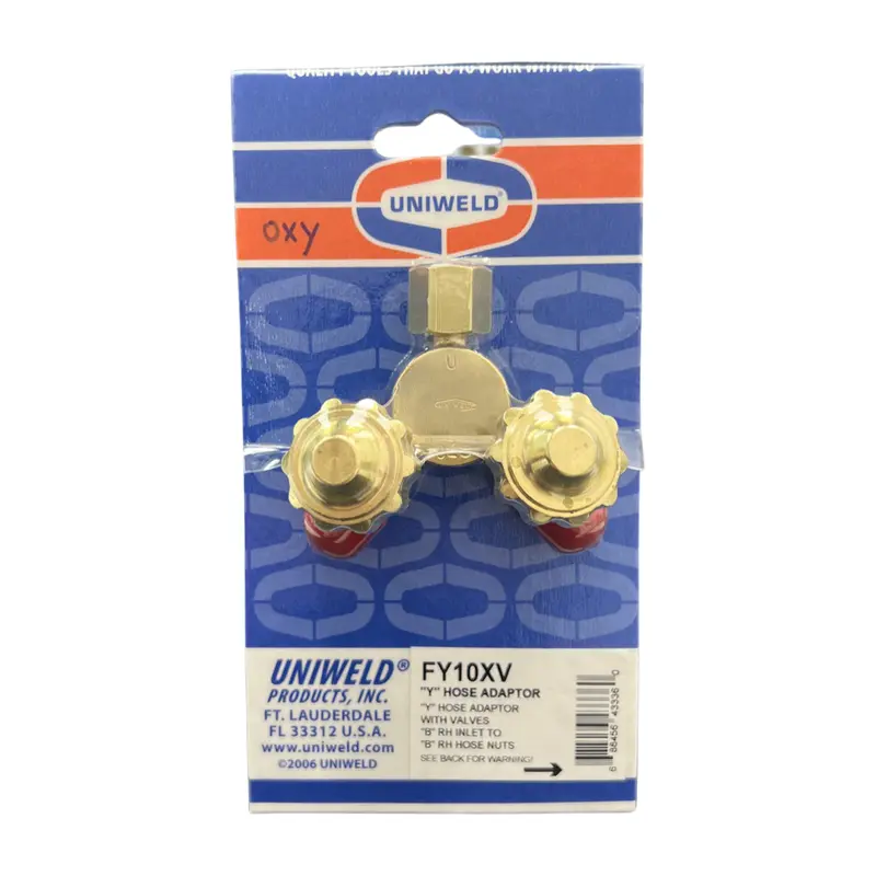Uniweld Y-Shaped Connector With Integrated Flow Valve 1
