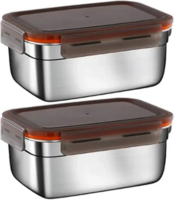 Versatile 1100 Ml Stainless Steel Food Storage Box – Airtight & Rust Resistant 1