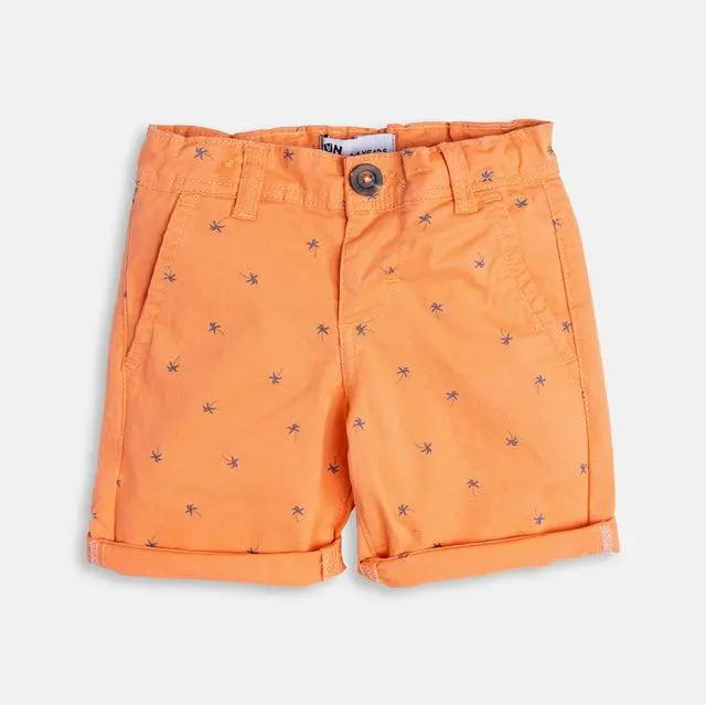 Vibrant Orange Beach Shorts – Lightweight Woven Fabric 1
