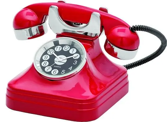 Vintage Rotary Telephone Style Wall Clock 1
