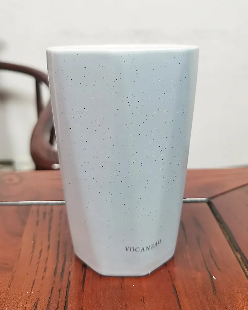 Vocanzao Diamond-Shape Ceramic Mug – Stylish Handle Mug For Coffee, Tea Or Gifts 1