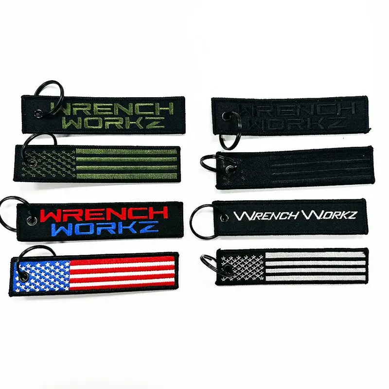 Wrenchworkz Flag-Embossed Keychain 1