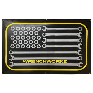 Wrenchworkz Flag Shop Banner – Vinyl Display 1
