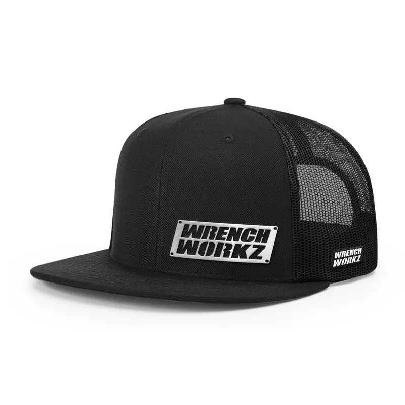 Wrenchworkz Flat-Bill Cap Featuring Carbon Side Detail 1