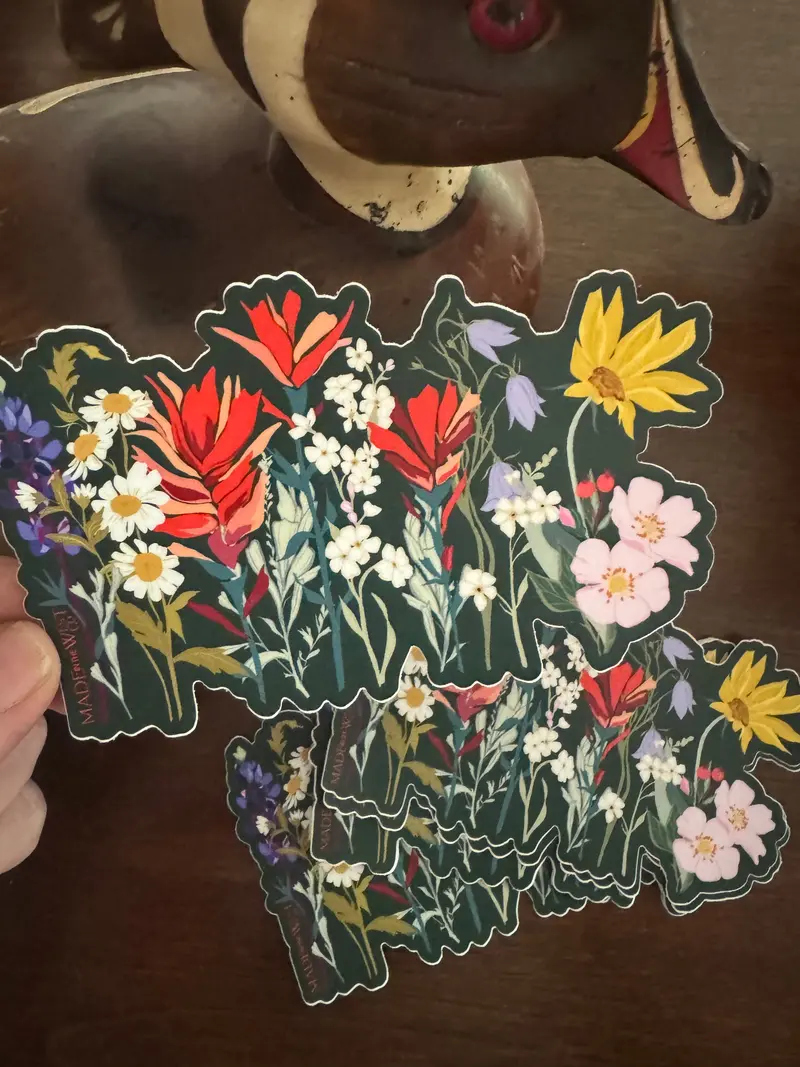 Wyoming Wildflower Vinyl Decal – Large Format Sticker 1