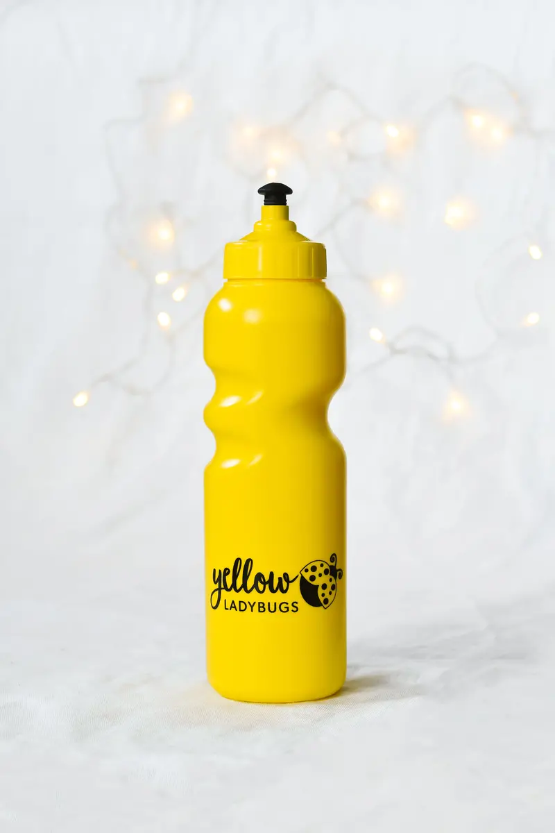 Yellow Ladybugs Bpa-Free Reusable Water Bottle 1