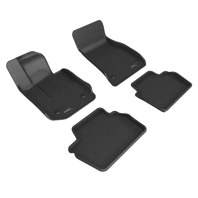 3D Maxpider Kagu Floor Mats – Black All-Weather Interior Set (4-Piece) 1