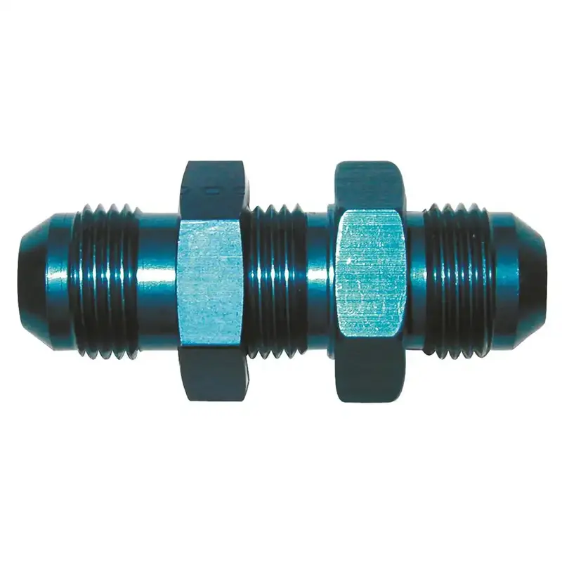 Black -10An Straight Bulkhead Flare Fitting 1
