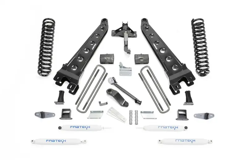 Fabtech 6-Radial Arm Suspension System – Includes Coils & Performance Shocks For 2008–2010 F-450/550 4Wd 1