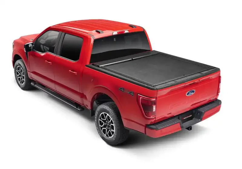 Roll-N-Lock M-Series Xt Manual Retractable Tonneau Cover — Model 261M-Xt, Lockable & Black Finish 1