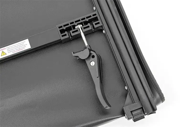Rough Country Rc44509550 Soft Tri-Fold Tonneau Cover – Black Vinyl Bed Protection 1