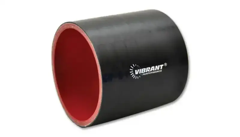 Vibrant 5" Id X 3" Long Black 4-Ply Reinforced Silicone Straight Hose Coupler 1