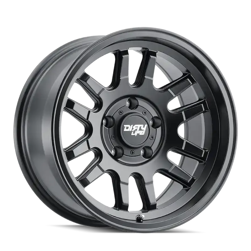 Wheel Group Matte Black Alloy Wheel – 17X8.5 Inch, Canyon Fitment 1